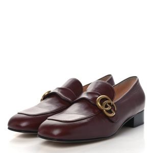 Gucci Malaga Kid Womens GG Marmont Loafers